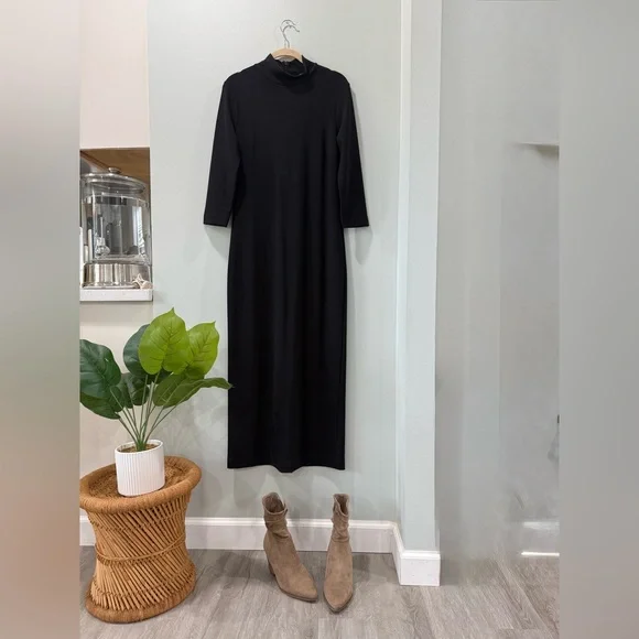 Boston Proper Black Long Sleeve Dress - Picture 12 of 12